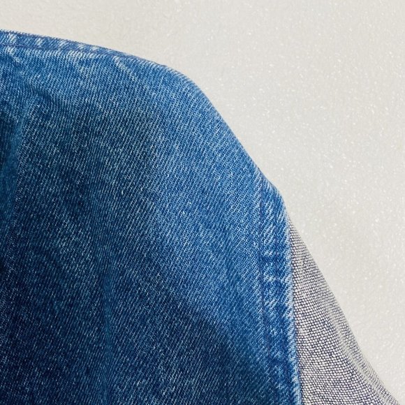 Ciotti Denim Vtg Jean Jacket Bomber Sz M Y2K Color Block Skater Streetwear 80s - Picture 8 of 13